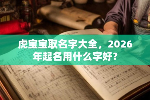 虎宝宝取名字大全,2026年起名用什么字好? 虎宝宝取名字大全,2026年起名用什么字好?