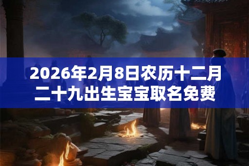 2026年2月8日农历十二月二十九出生宝宝取名免费