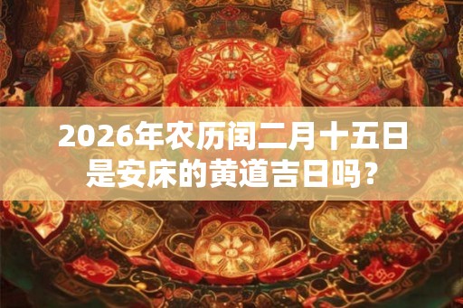 2026年农历闰二月十五日是安床的黄道吉日吗? 2026年农历闰二月十五日是安床的黄道吉日吗?