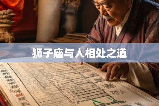 狮子座与人相处之道