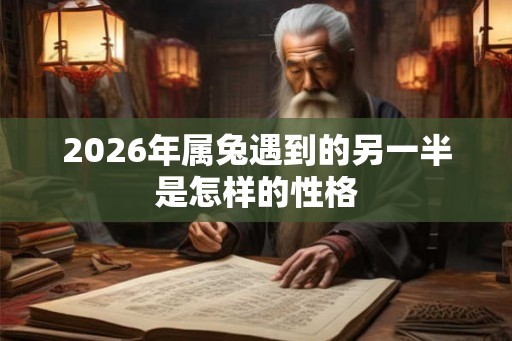 2026年属兔遇到的另一半是怎样的性格