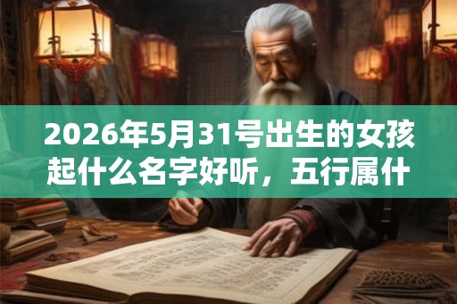 2026年5月31号出生的女孩起什么名字好听，五行属什么