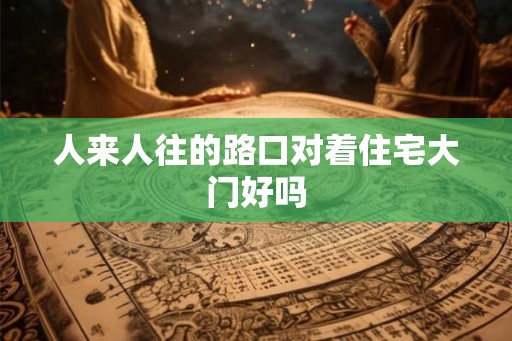 人来人往的路口对着住宅大门好吗