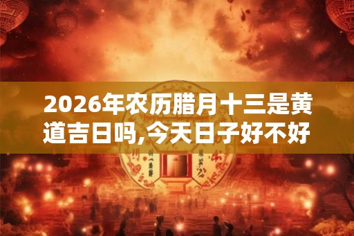 2026年农历腊月十三是黄道吉日吗,今天日子好不好