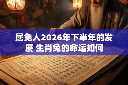 属兔人2026年下半年的发展 生肖兔的命运如何 属兔人2026年下半年的发展 生肖兔的命运如何