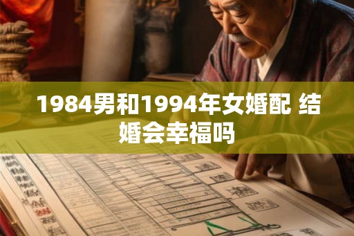 1984男和1994年女婚配 结婚会幸福吗