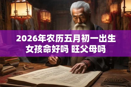 2026年农历五月初一出生女孩命好吗 旺父母吗