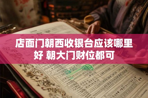 店面门朝西收银台应该哪里好 朝大门财位都可