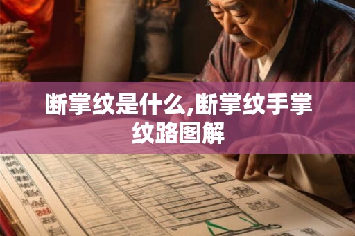 断掌纹是什么,断掌纹手掌纹路图解
