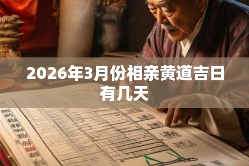2026年3月份相亲黄道吉日有几天