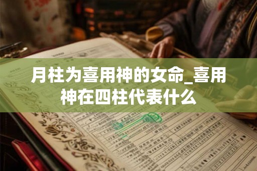 月柱为喜用神的女命_喜用神在四柱代表什么