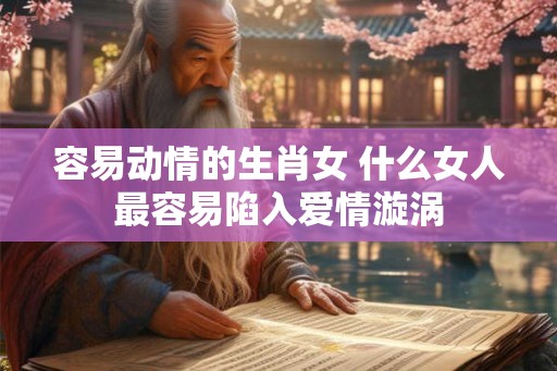 容易动情的生肖女 什么女人最容易陷入爱情漩涡