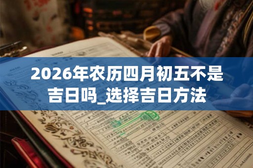 2026年农历四月初五不是吉日吗_选择吉日方法