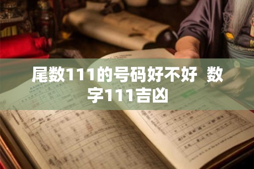 尾数111的号码好不好  数字111吉凶