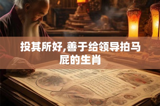 投其所好,善于给领导拍马屁的生肖 投其所好,善于给领导拍马屁的生肖