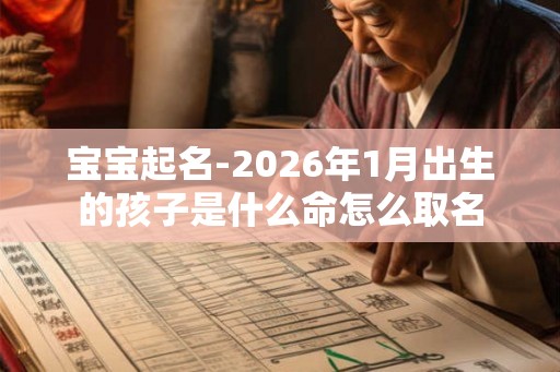 宝宝起名-2026年1月出生的孩子是什么命怎么取名