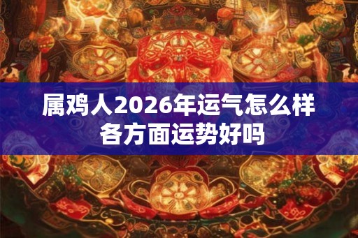 属鸡人2026年运气怎么样 各方面运势好吗