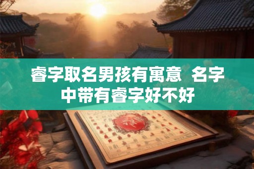 睿字取名男孩有寓意  名字中带有睿字好不好