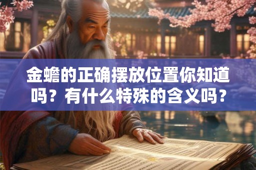 金蟾的正确摆放位置你知道吗？有什么特殊的含义吗？