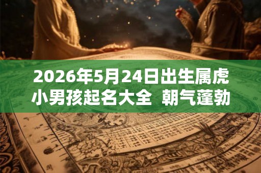 2026年5月24日出生属虎小男孩起名大全  朝气蓬勃的名字