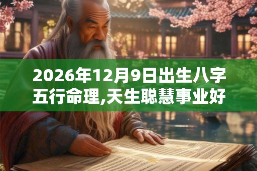 2026年12月9日出生八字五行命理,天生聪慧事业好
