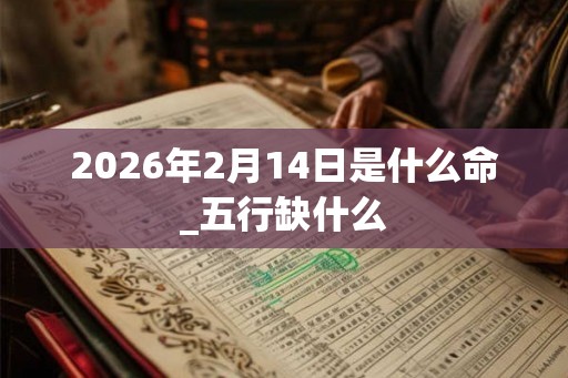 2026年2月14日是什么命_五行缺什么 2026年2月14日是什么命_五行缺什么