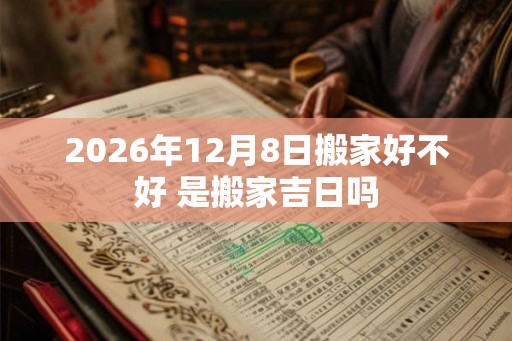 2026年12月8日搬家好不好 是搬家吉日吗