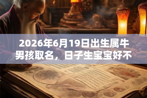 2026年6月19日出生属牛男孩取名，日子生宝宝好不好？