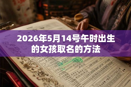 2026年5月14号午时出生的女孩取名的方法