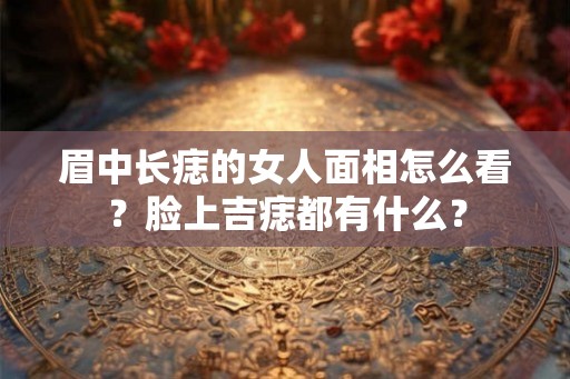 眉中长痣的女人面相怎么看?脸上吉痣都有什么? 眉中长痣的女人面相怎么看?脸上吉痣都有什么?