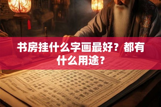 书房挂什么字画最好？都有什么用途？