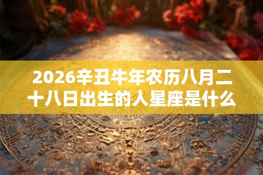 2026辛丑牛年农历八月二十八日出生的人星座是什么？