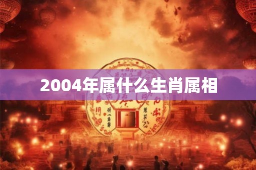 2004年属什么生肖属相