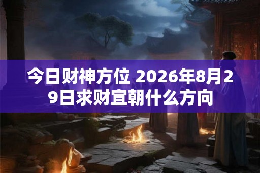 今日财神方位 2026年8月29日求财宜朝什么方向