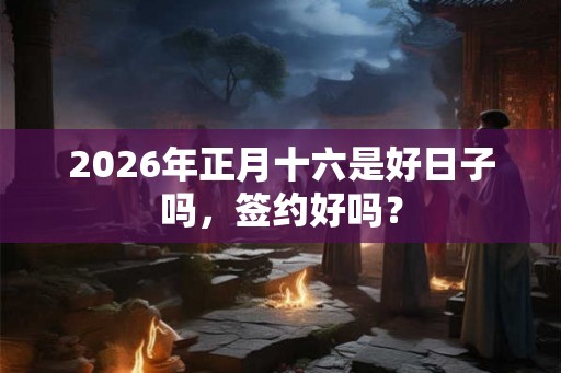 2026年正月十六是好日子吗，签约好吗？