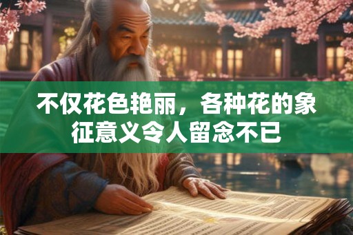 不仅花色艳丽，各种花的象征意义令人留念不已