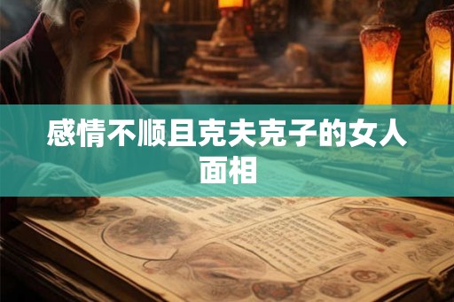 感情不顺且克夫克子的女人面相