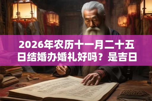 2026年农历十一月二十五日结婚办婚礼好吗？是吉日吗