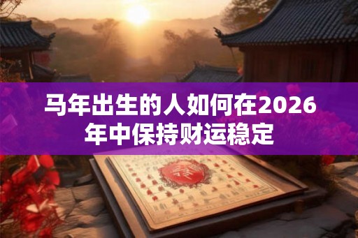马年出生的人如何在2026年中保持财运稳定