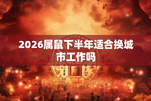2026属鼠下半年适合换城市工作吗