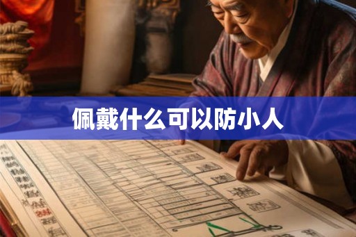佩戴什么可以防小人 佩戴什么可以防小人