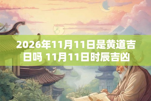 2026年11月11日是黄道吉日吗 11月11日时辰吉凶