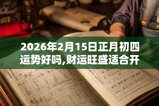 2026年2月15日正月初四运势好吗,财运旺盛适合开业 2026年2月15日正月初四运势好吗,财运旺盛适合开业