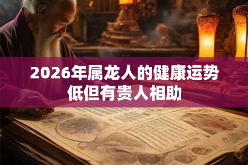 2026年属龙人的健康运势低但有贵人相助