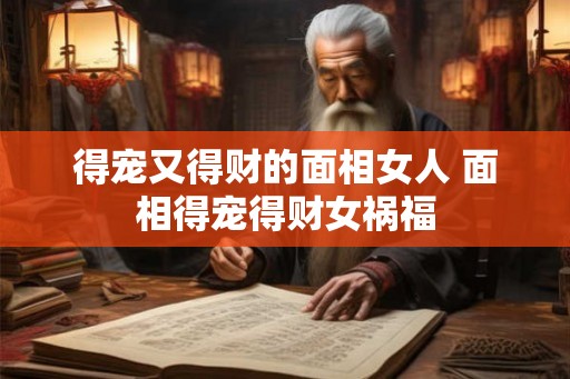 得宠又得财的面相女人 面相得宠得财女祸福