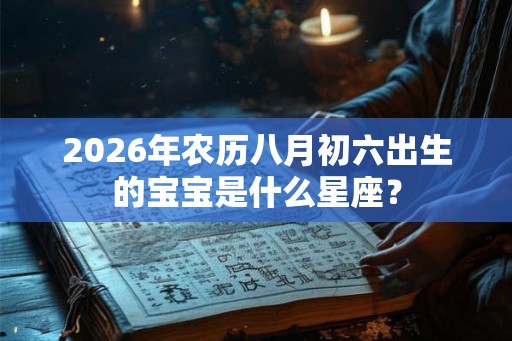 2026年农历八月初六出生的宝宝是什么星座？