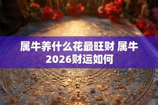 属牛养什么花最旺财 属牛2026财运如何