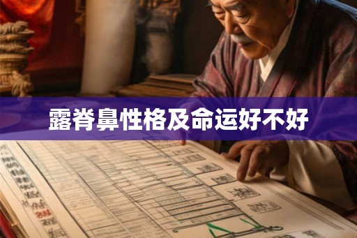 露脊鼻性格及命运好不好