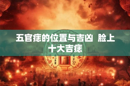 五官痣的位置与吉凶  脸上十大吉痣