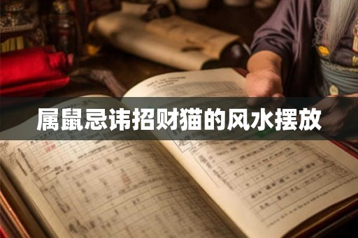 属鼠忌讳招财猫的风水摆放 属鼠忌讳招财猫的风水摆放
